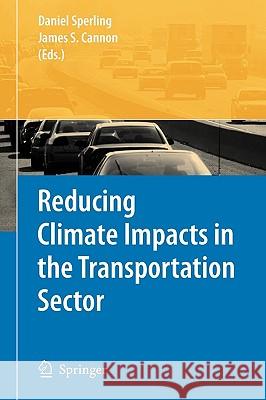 Reducing Climate Impacts in the Transportation Sector  9781402069789 KLUWER ACADEMIC PUBLISHERS GROUP