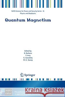 Quantum Magnetism  9781402085109 