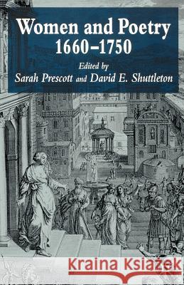 Women and Poetry, 1660-1750 Prescott, S. 9781403906557 Palgrave MacMillan