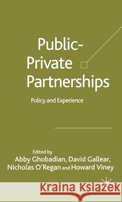 Private-Public Partnerships: Policy and Experience Ghobadian, A. 9781403920614 Palgrave MacMillan