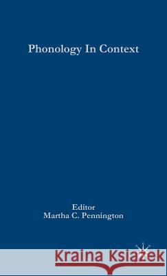 Phonology in Context  9781403935366 PALGRAVE MACMILLAN