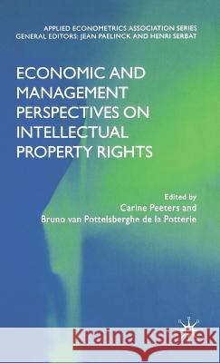 Economic and Management Perspectives on Intellectual Property Rights Carine Peeters Bruno Va 9781403949639 Palgrave MacMillan