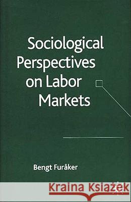 Sociological Perspectives on Labor Markets Bengt Furaker Bengt Fureker 9781403991515 Palgrave MacMillan