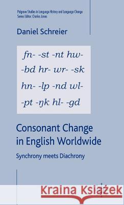 Consonant Change in English Worldwide: Synchrony Meets Diachrony Schreier, D. 9781403998248 Palgrave MacMillan