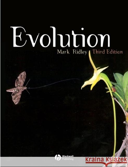 Evolution Mark Ridley 9781405103459 Blackwell Publishers