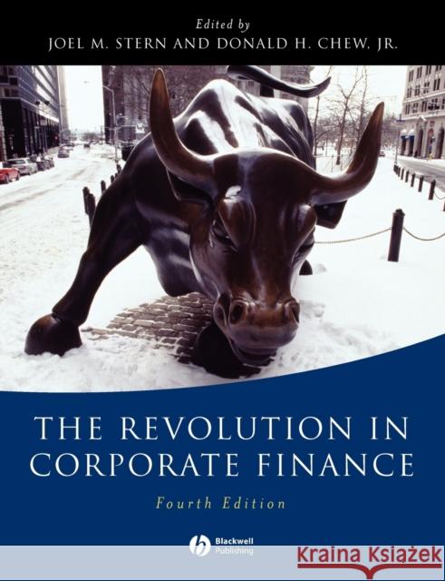 The Revolution in Corporate Finance Donald H. Chew 9781405107815 0