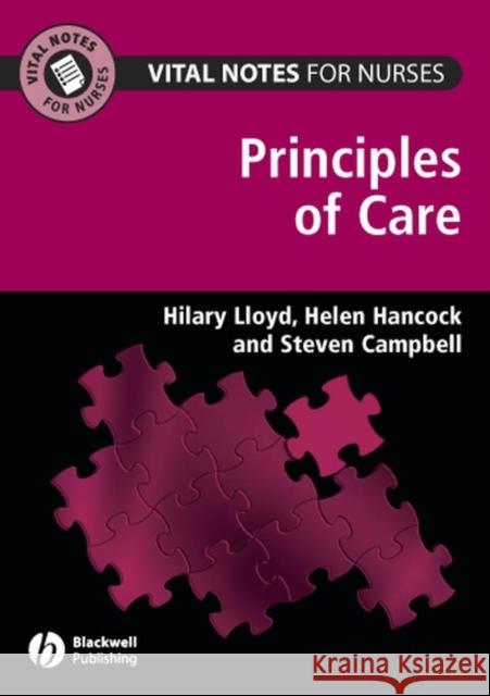 Principles of Care Lloyd, Hilary 9781405145985 0