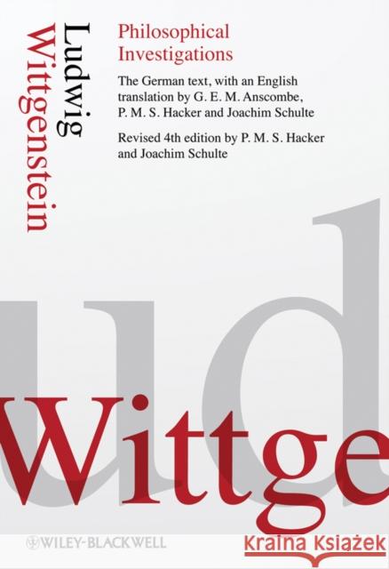 Philosophical Investigations Ludwig Wittgenstein 9781405159296