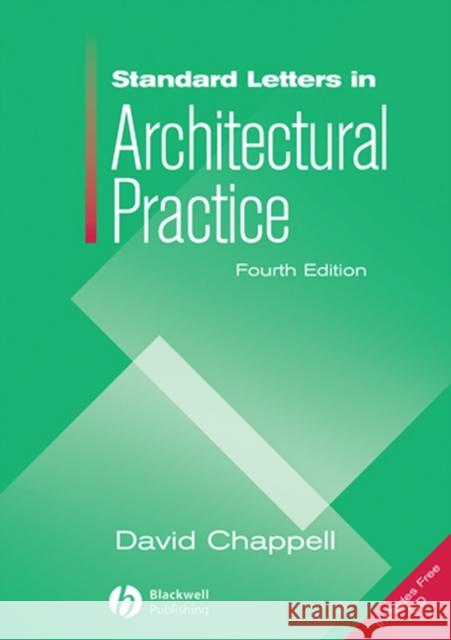 standard letters in architectu  Chappell, David 9781405179652 Wiley-Blackwell