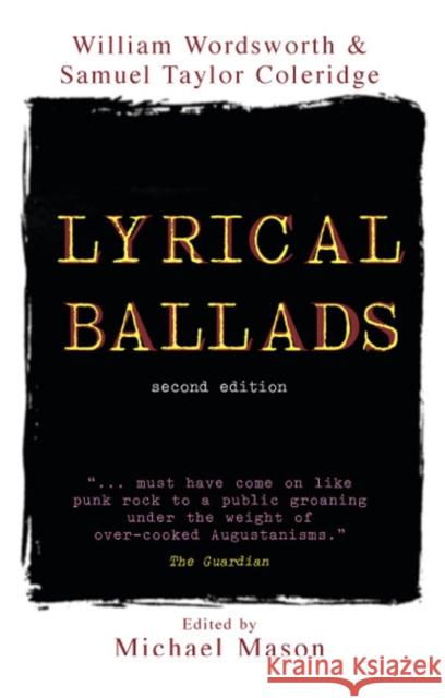 Lyrical Ballads John Mullan 9781405840606 0