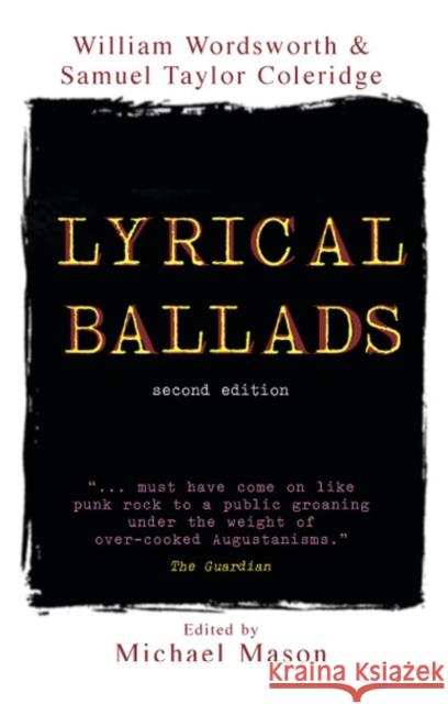 Lyrical Ballads John Mullan 9781405840606