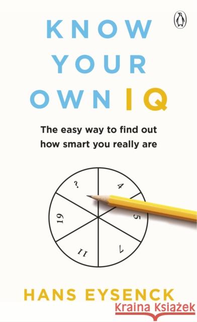 Know Your Own IQ Hans Eysenck 9781405932301 Penguin UK