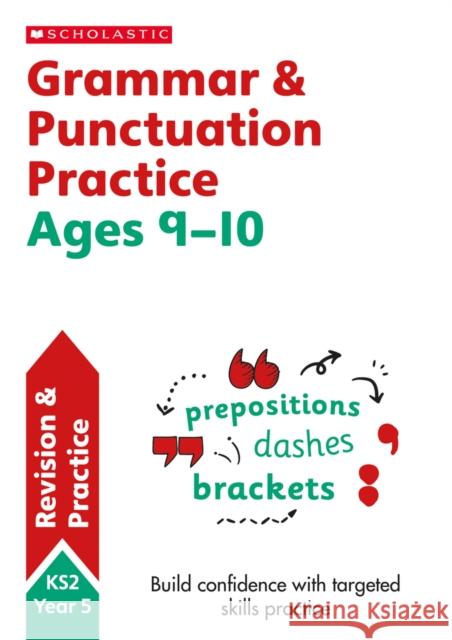 Grammar and Punctuation Year 5 Workbook Paul Hollin 9781407140735 Scholastic