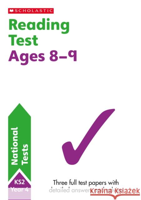 Reading Tests Ages 8-9 Catherine Casey 9781407183053 Scholastic
