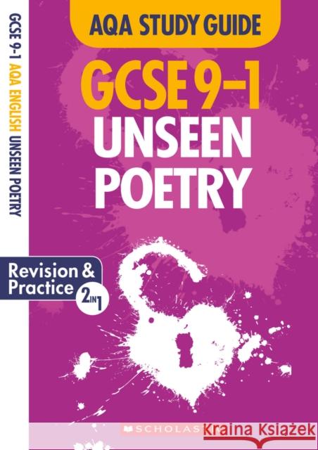 Unseen Poetry AQA English Literature Richard Durant Cindy Torn  9781407183220