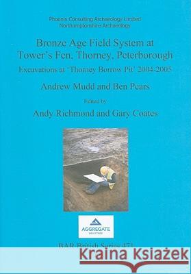 Bronze Age Field System at Tower's Fen, Thorney, Peterborough: Excavations at 'Thorney Borrow Pit' 2004-2005 Mudd, Andrew 9781407303635 British Archaeological Reports