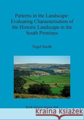 Patterns in the Landscape: Evaluating Characterisation of the Historic Landscape in the South Pennines Nigel Smith 9781407313207 British Archaeological Reports
