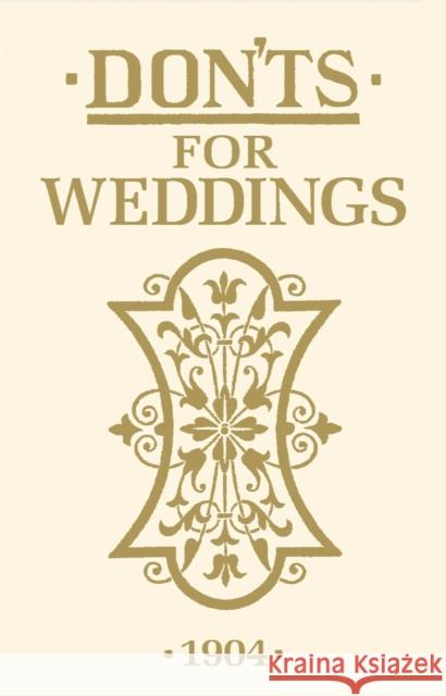 Don'ts for Weddings   9781408170847 Bloomsbury Publishing PLC