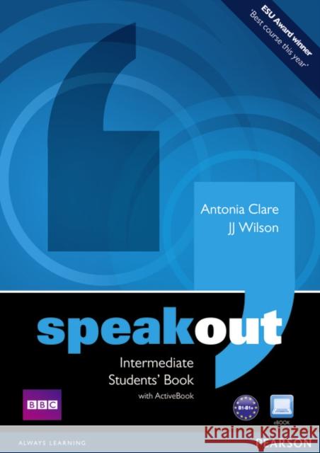Speakout Intermediate Students book and DVD/Active Book Multi Rom Pack Clare Antonia Wilson JJ 9781408219317