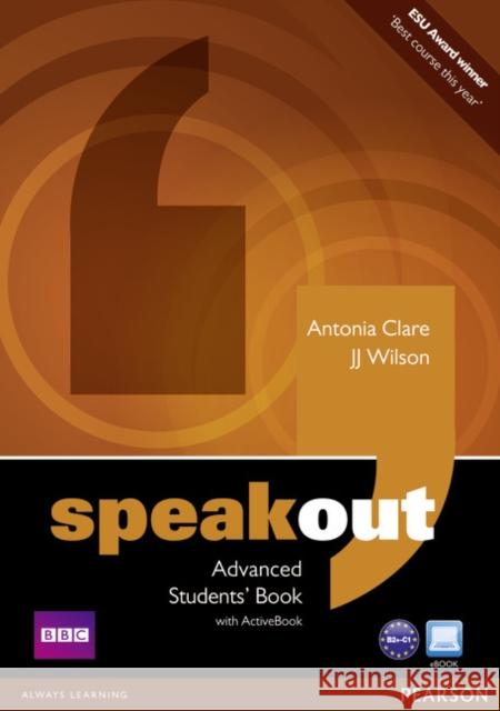 Speakout Advanced Students' Book and DVD/Active Book Multi Rom Pack Clare Antonia Wilson JJ 9781408267493