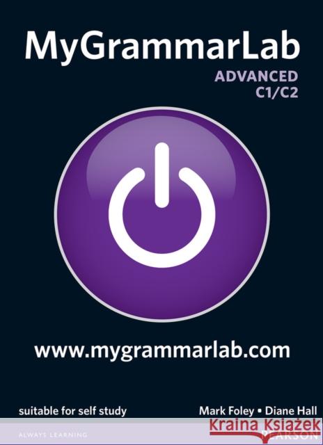 MyGrammarLab Advanced without Key and MyLab Pack Diane Hall 9781408299128