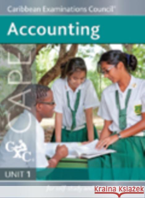 Accounting Cape Unit 1 a Caribbean Examinations Council Study Guide Caribbean Examinations Council 9781408508985 Nelson Thornes Ltd