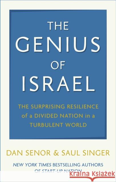 The Genius of Israel Saul Singer 9781408720233 Little, Brown Book Group