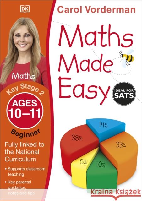 Maths Made Easy: Beginner, Ages 10-11 (Key Stage 2): Supports the National Curriculum, Maths Exercise Book Carol Vorderman 9781409344858 DORLING KINDERSLEY CHILDREN'S