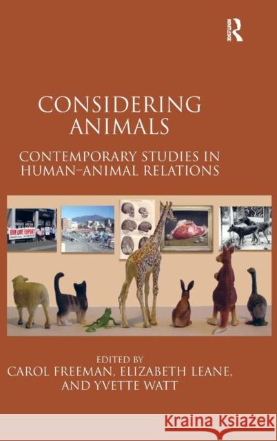 Considering Animals: Contemporary Studies in Human-Animal Relations Freeman, Carol 9781409400134