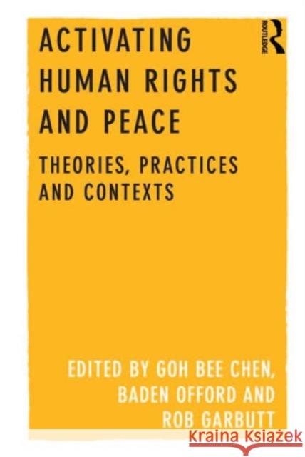 Activating Human Rights and Peace: Theories, Practices and Contexts Garbutt, Rob 9781409430766