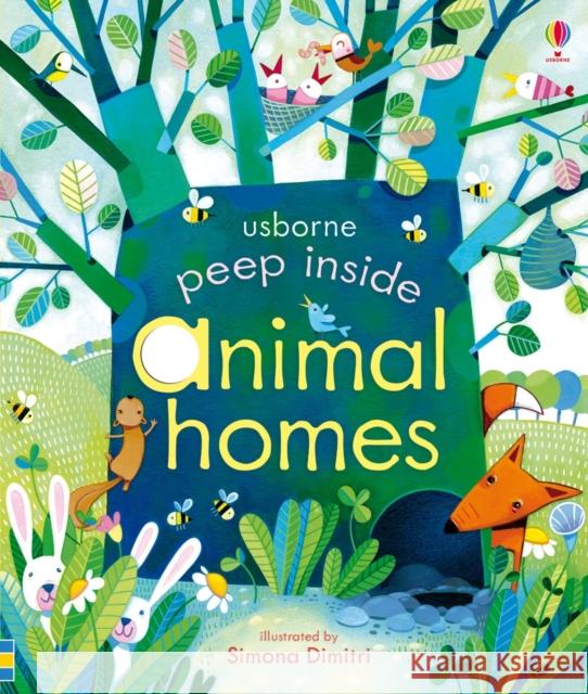 Peep Inside Animal Homes Milbourne Anna 9781409550181