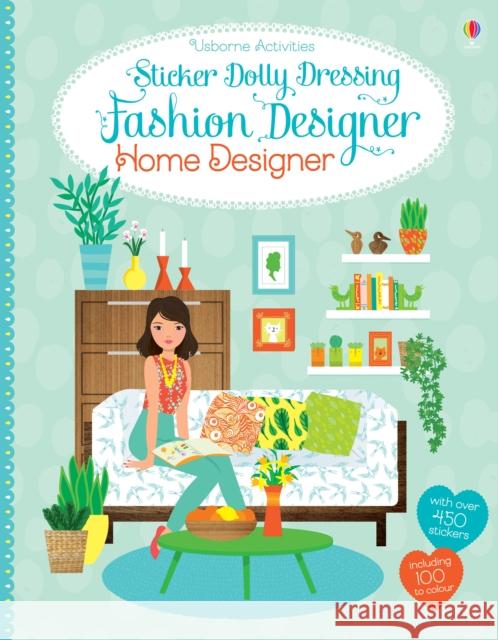 Sticker Dolly Dressing Fashion Designer Home Designer Emily Bone 9781409565154 USBORNE PUBLISHING