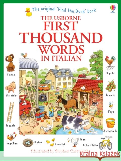 First Thousand Words in Italian Heather Amery 9781409566144