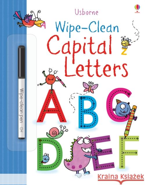 Wipe-Clean Capital Letters Jessica Greenwell 9781409582632 Usborne Publishing Ltd