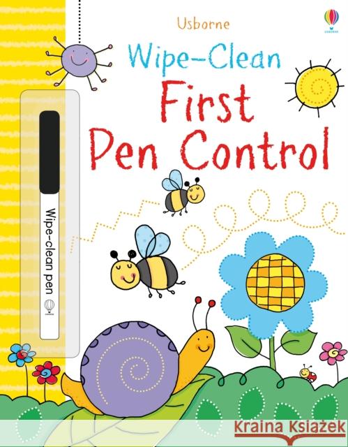 Wipe-clean First Pen Control Sam Smith 9781409584346 Usborne Publishing Ltd