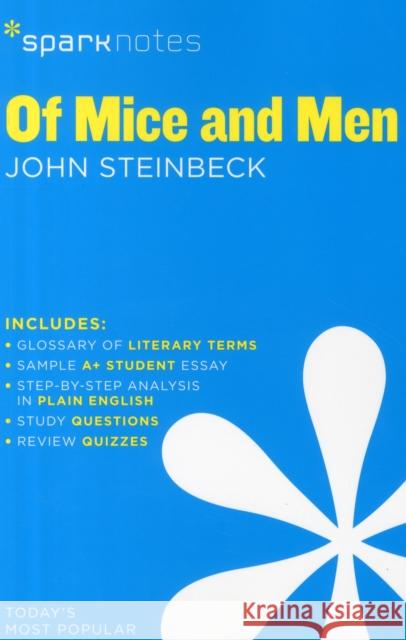 Of Mice and Men SparkNotes Literature Guide SparkNotes 9781411469808