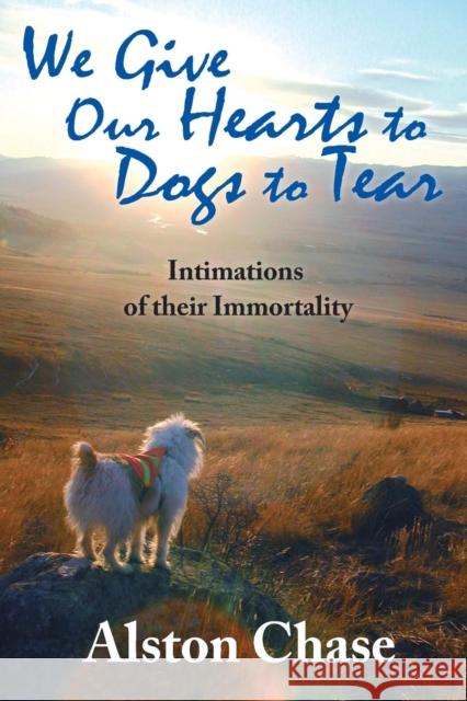 We Give Our Hearts to Dogs to Tear: Intimations of Their Immortality Alston Chase 9781412854023 Transaction Publishers