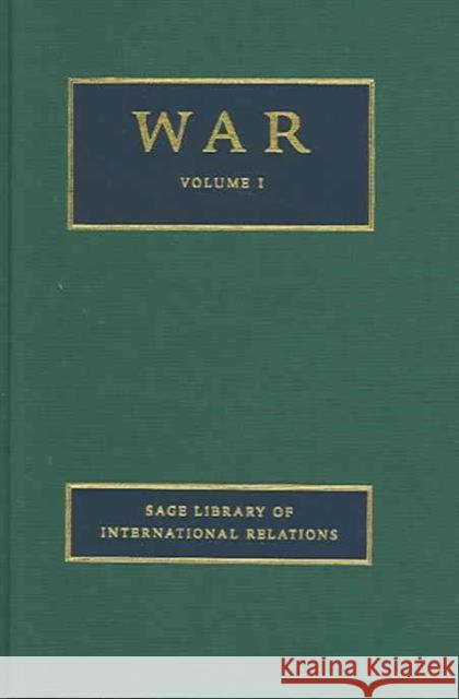War Paul F. Diehl 9781412903738 Sage Publications