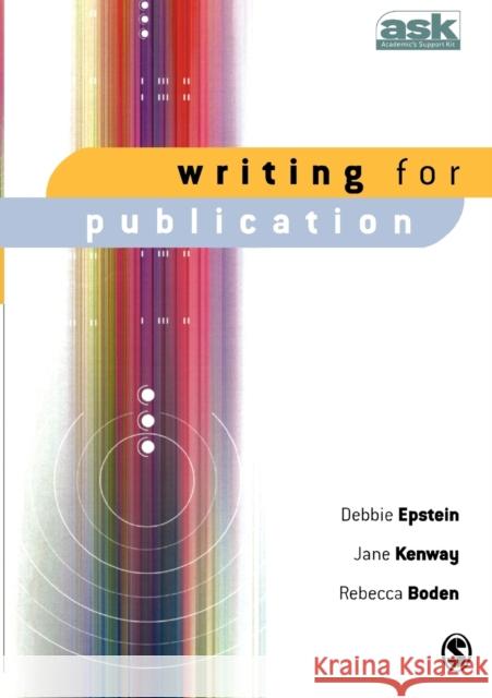 Writing for Publication Debbie Epstein 9781412906975