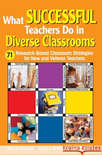 What Successful Teachers Do in Diverse Classrooms: 71 Research-Based Classroom Strategies for New and Veteran Teachers Glasgow, Neal A. 9781412916165