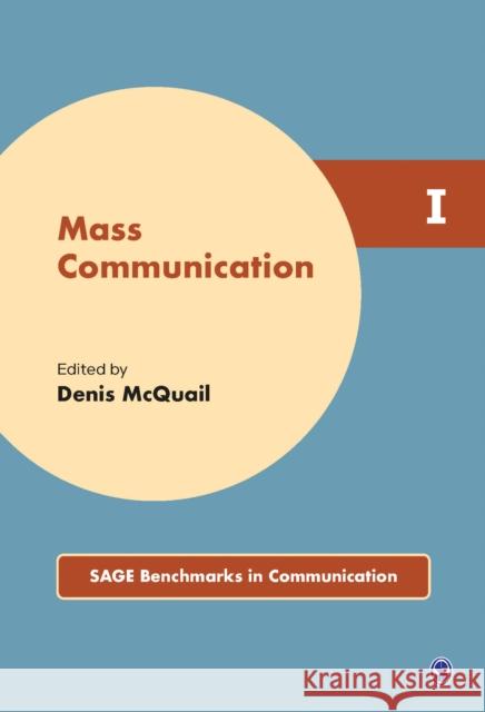 Mass Communication Denis McQuail 9781412922418 Sage Publications