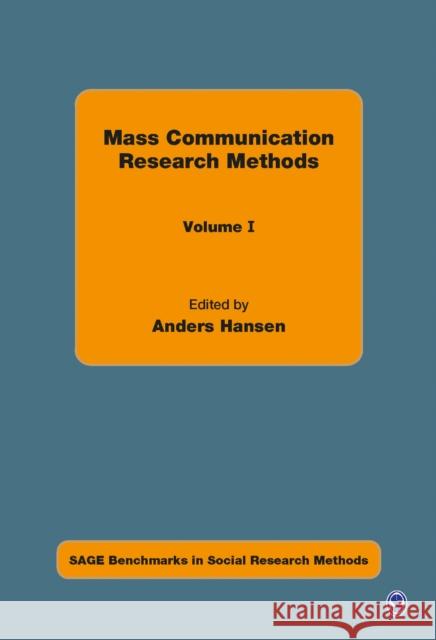Mass Communication Research Methods  9781412930048 SAGE PUBLICATIONS LTD