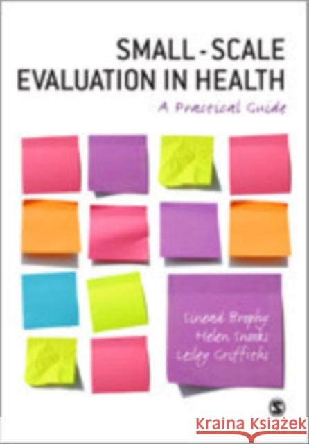 Small-Scale Evaluation in Health: A Practical Guide Brophy, Sinead 9781412930062 Sage Publications