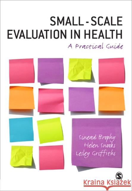 Small-Scale Evaluation in Health: A Practical Guide Brophy, Sinead 9781412930079 Sage Publications