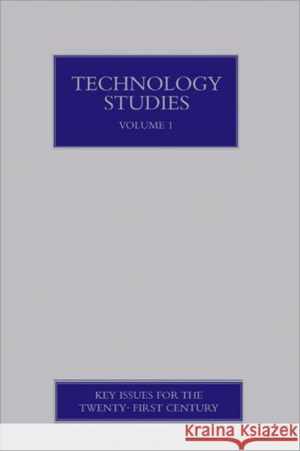 Technology Studies  9781412933964 Sage Publications