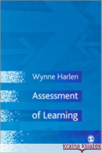 Assessment of Learning Wynne Harlen 9781412935180 Sage Publications