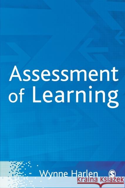 Assessment of Learning W Harlen 9781412935197 0
