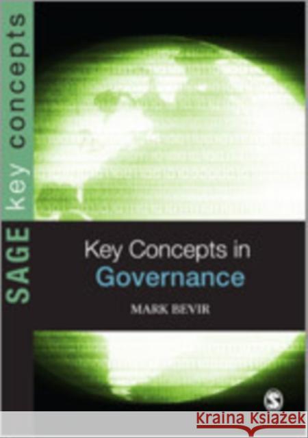 Key Concepts in Governance Mark Bevir 9781412935692 Sage Publications (CA)