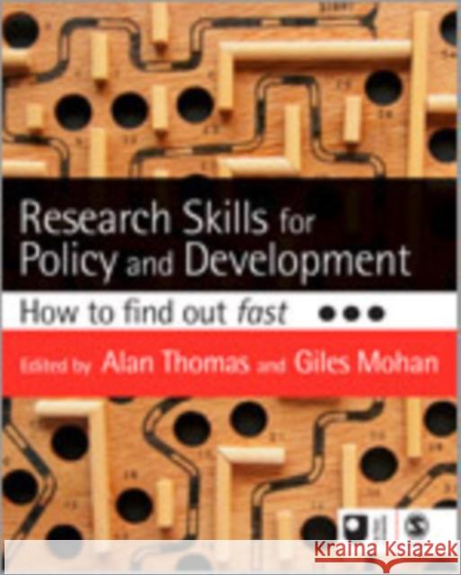 Research Skills for Policy and Development: How to Find Out Fast Thomas, Alan 9781412945639
