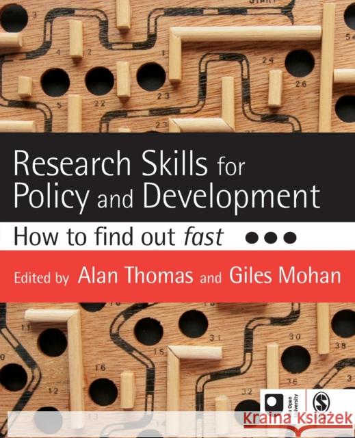 Research Skills for Policy and Development Thomas, Alan 9781412945646